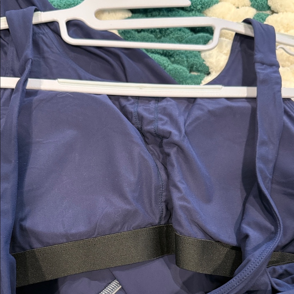 Set of Three Sleeveless Jumpsuits - Black, Light Blue, and Navy by Zyia. - Picture 4 of 9